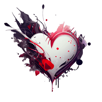 rose heart fantasy . AI Generated png