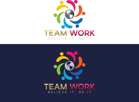 Friendship, unity people care logo, Creative people logo, Teamwork, Connectivity Premium logo template vector