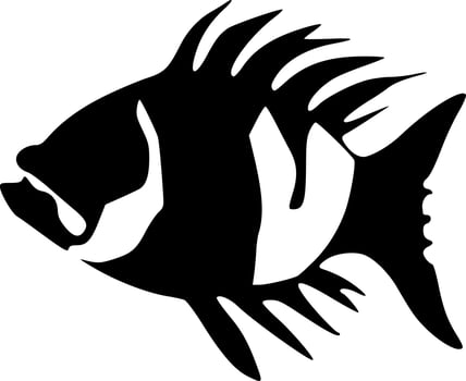 vector illustration of fish shape
