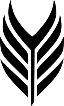 black and white of abstract symbol shape vector