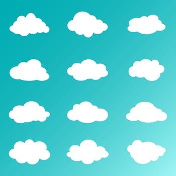 Collection Clouds Vector