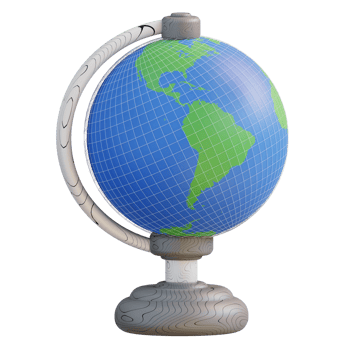 3d illustration globe png