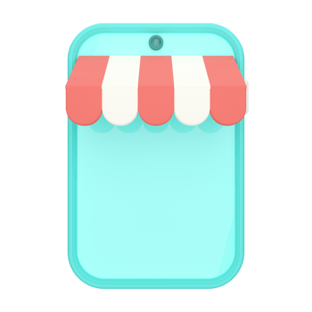 Mobile shopping. Online Shopping 3D rendering. png