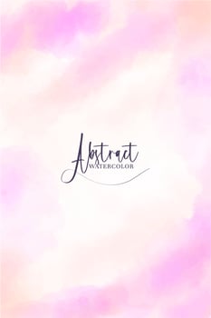 Abstract watercolor peach and pink poster background vector