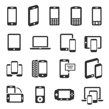 responsive devices icon set png