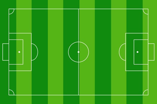 Football field or soccer field background. vector