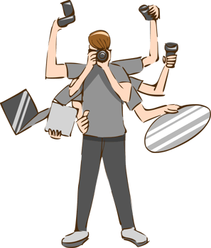 Content creator png graphic clipart design