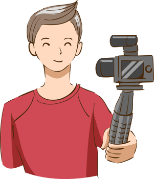 Content creator png graphic clipart design