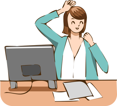 Office worker png graphic clipart design