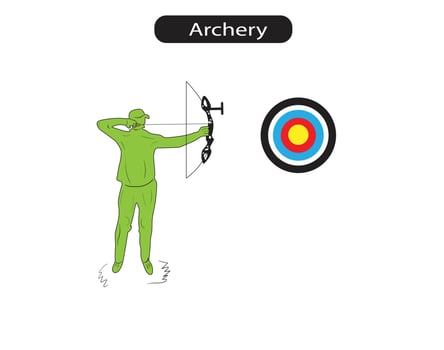 Archery Minimal Vector Illustration