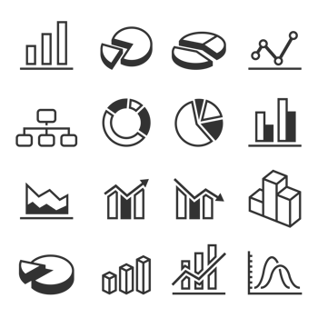 Graph symbol icons png