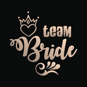 Wedding T-shirt Design vector