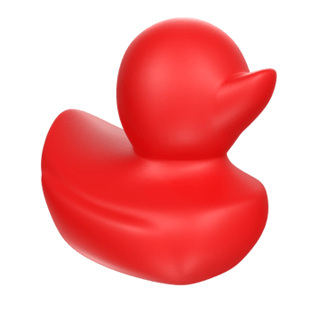 duck animal isolated on transparent png