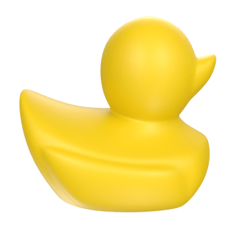 duck animal isolated on transparent png