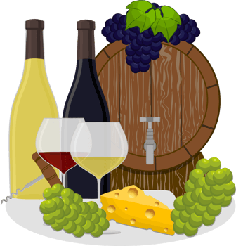 Various sweet tasty natural wine png