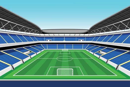 FOOTBALL STADIUM ILLUSTRATION vector