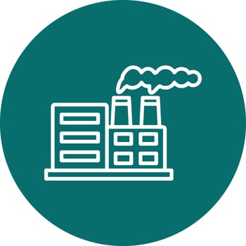 Nuclear Plant Vector Icon