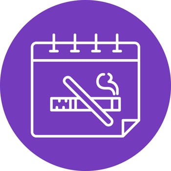 No Tobacco Day Vector Icon