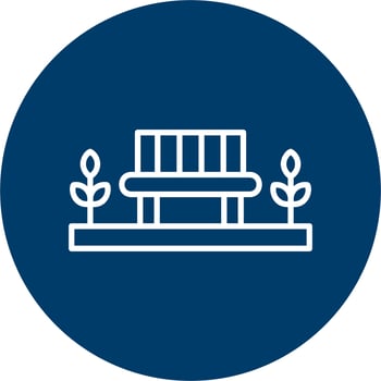 Park Bench Vector Icon
