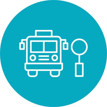 Bus Stop Vector Icon