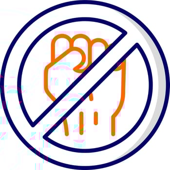 No Violence Vector Icon