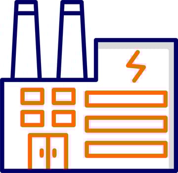 Electric Factory Vector Icon