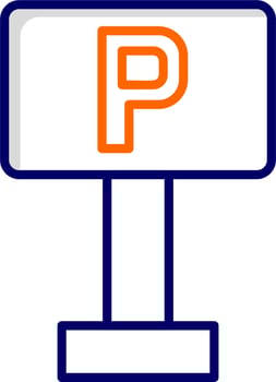 Parking Sign Vector Icon