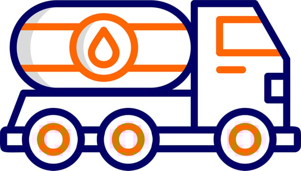 Oil Truck Vector Icon