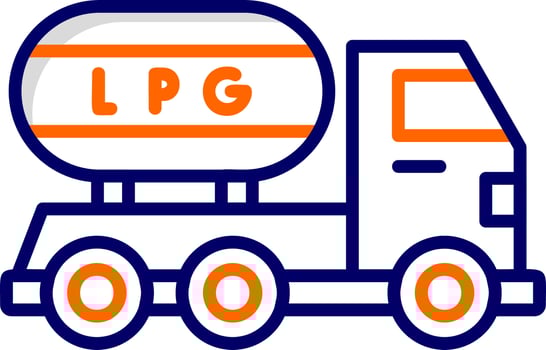 Gas Truck Vector Icon