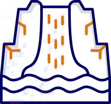 Waterfall Vector Icon