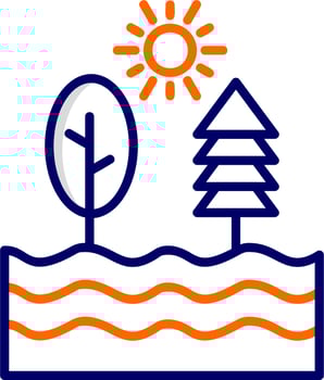 River Vector Icon