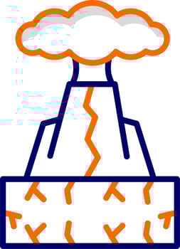 Volcano Vector Icon