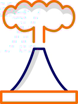 Volcano Vector Icon