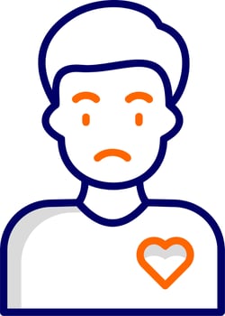 Volunteer Man Vector Icon
