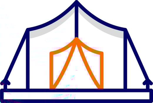 Tent vector icon