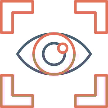 Vision vector icon