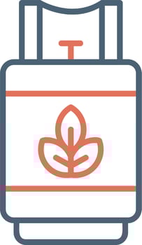 Biogas vector icon