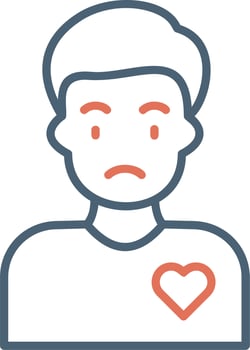Volunteer Man vector icon