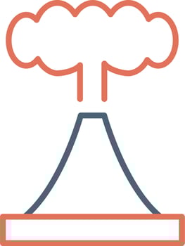 Volcano Vector Icon