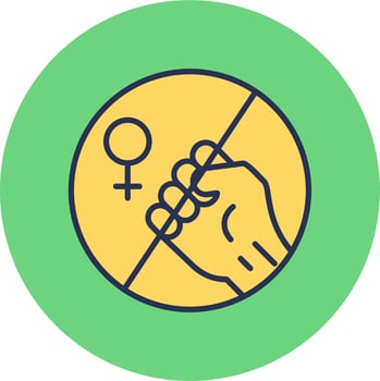 Violence against Women Vector Icon