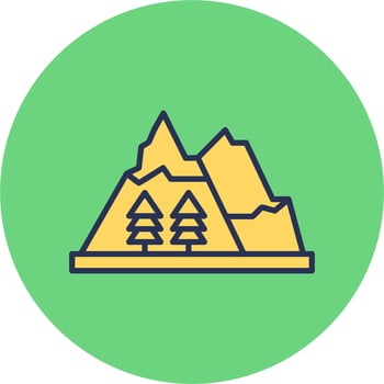 Mountains vector icon