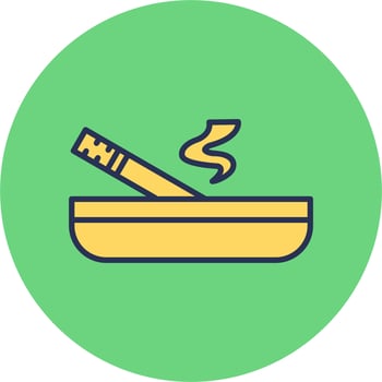 Ashtray Vector Icon