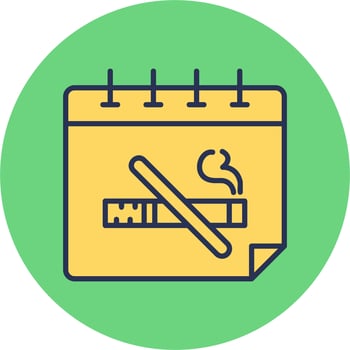 No Tobacco Day Vector Icon
