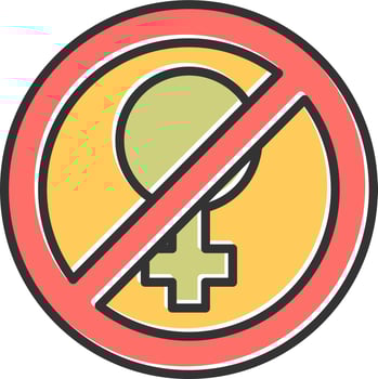 Stop violence Against Woman Vector Icon