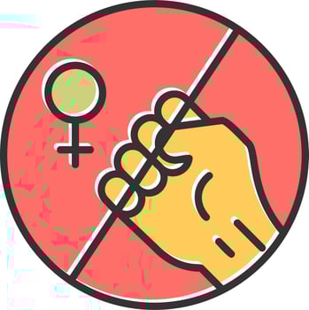 Violence against Women Vector Icon