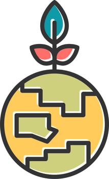 Green Earth Vector Icon