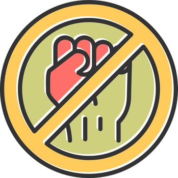 No Violence Vector Icon