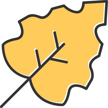 Autumn leaf Vector Icon