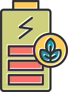 Green Battery Vector Icon