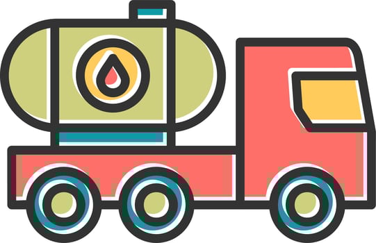 Oil Tank Vector Icon